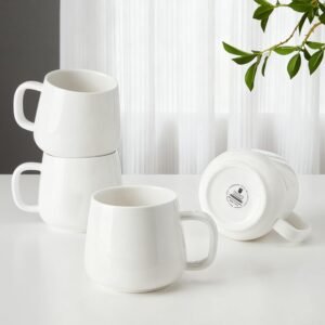 Teocera Ceramic Coffee Mugs Set of 4 12oz