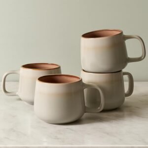 Ava Nord Stoneware Mugs Set 4 Sage Ash