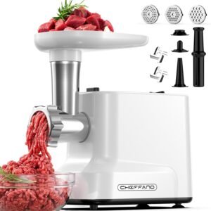 CHEFFANO Electric Meat Grinder 2500W Sausage Stuffer