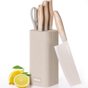 Astercook 6-Piece Knife Set with Block