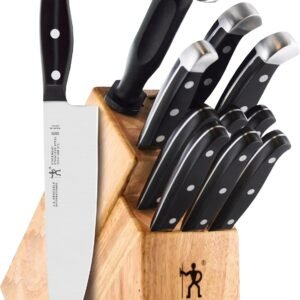 Henckels 12-Pc Knife Block Set Razor-Sharp German Engineered