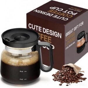 16oz Spill-Proof Heatproof Glass Coffee Mug