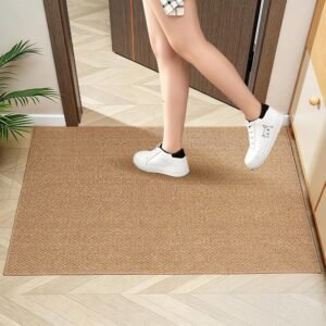 Indoor Brown Washable Non-Slip Sisal Doormat 32x20 Pet-Friendly
