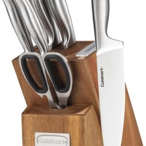 Cuisinart 7-Pc Stainless Steel Cutlery Block with Sharpener