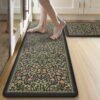 Collive Kitchen Mats Set of 2 Non-Slip Washable